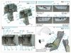 Quinta Studio QD32147 F/A-18B 3D-Printed & coloured Interior on decal paper (Academy) 1/32